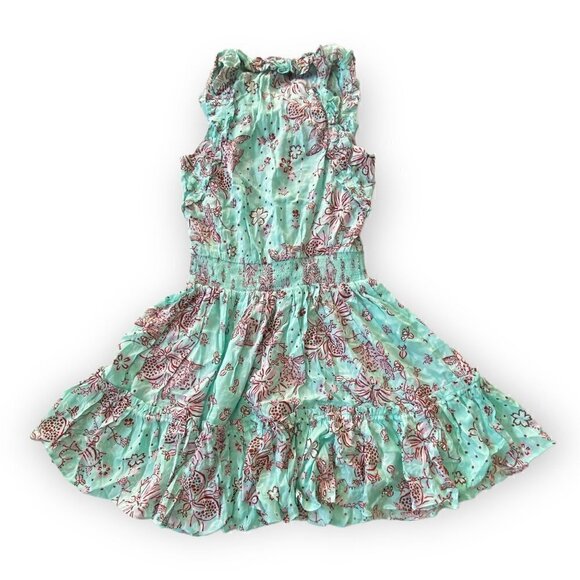 NWT  Poupette St Barth Triny Floral Mini dress, Size XS, Aqua Grenade - Picture 3 of 16